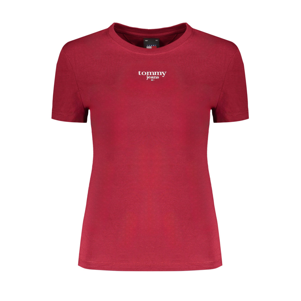 T-shirt Tommy Hilfiger Donna Manica Corta – Rossa Taglia XL