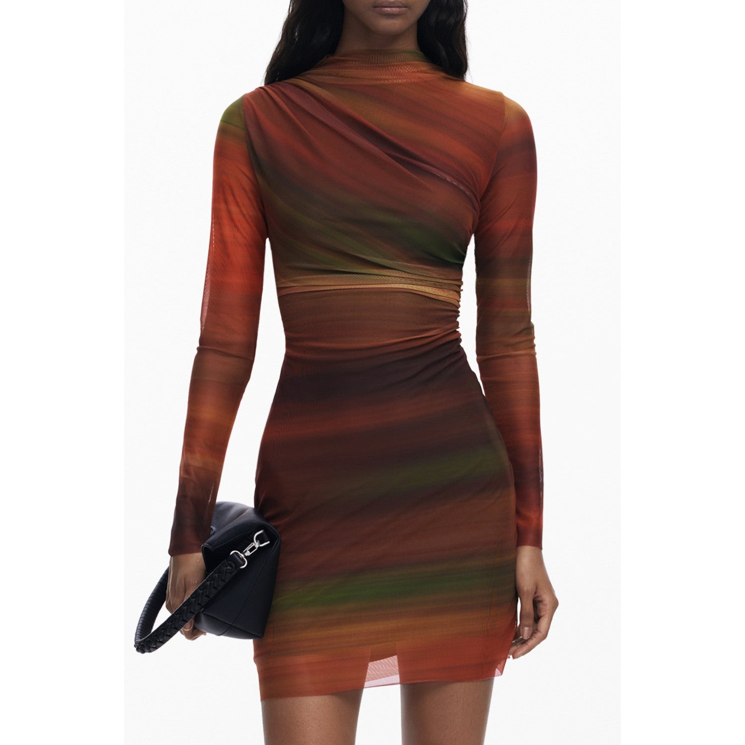 DESIGUAL ABITO CORTO DONNA ARANCIO TAGLIA L