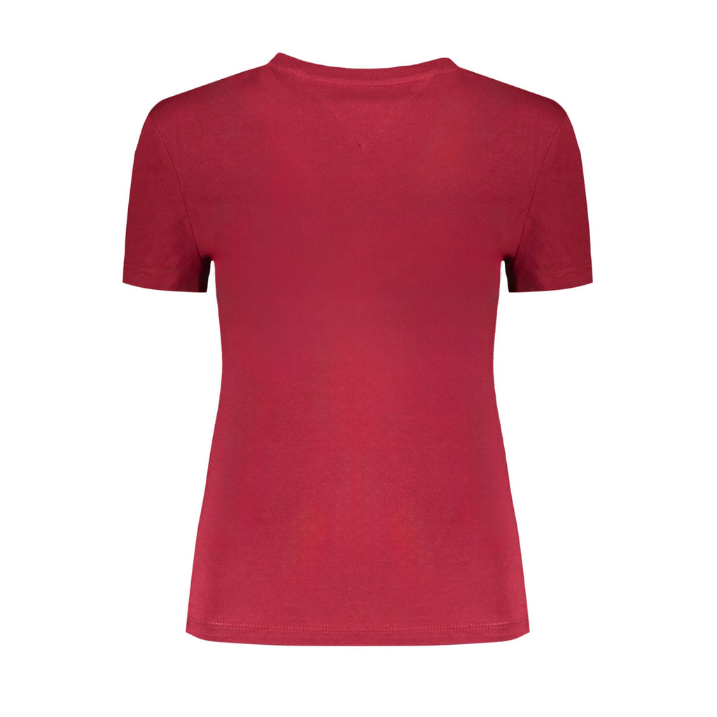 T-shirt Tommy Hilfiger Donna Manica Corta – Rossa Taglia XL