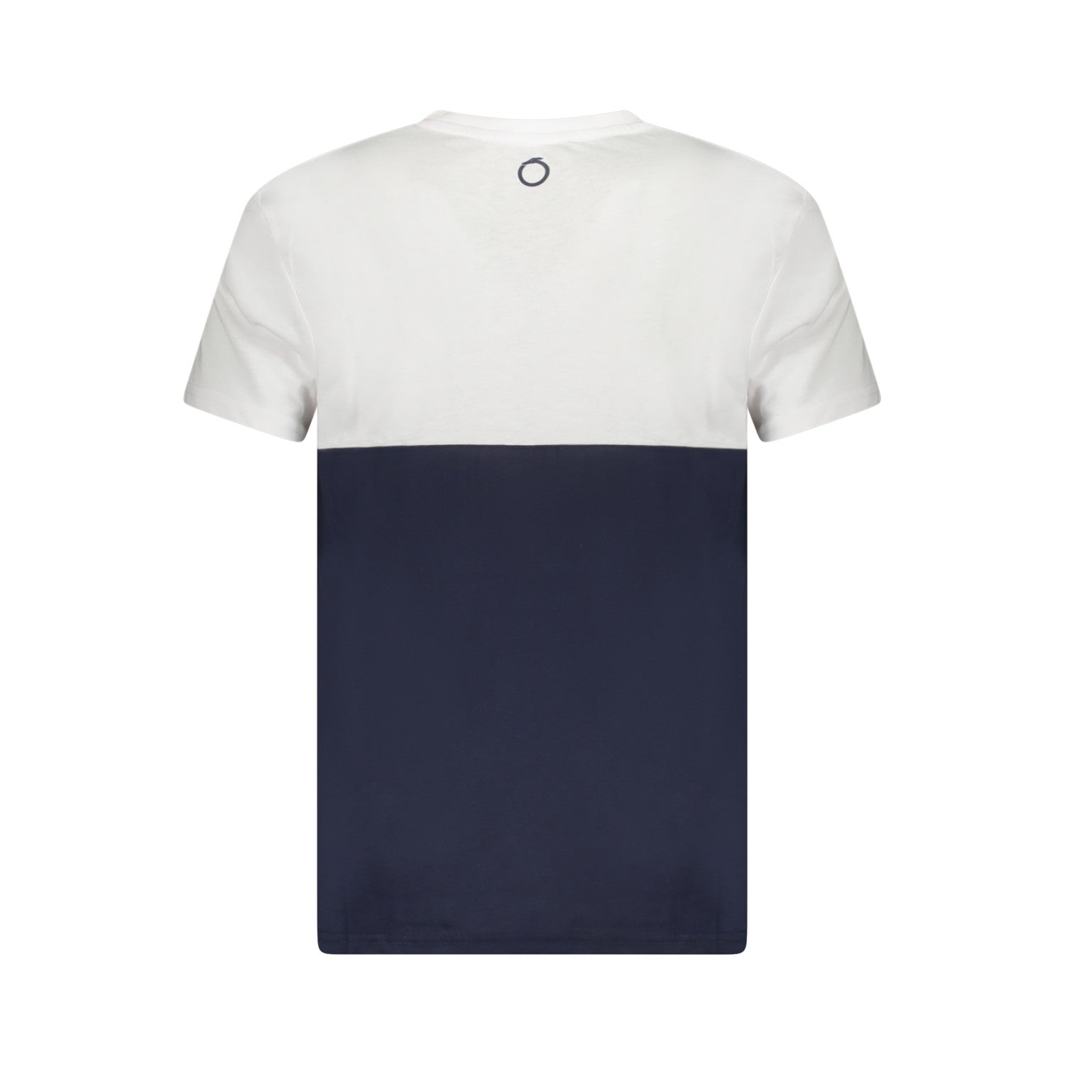 Trussardi T-Shirt Uomo Bicolore Bianco e Blu Taglia L