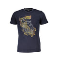 Cavalli Class T-shirt Uomo Manica Corta – Colore Blu, 100% Cotone, Taglia L