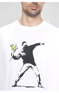 Guess Jeans T-shirt Uomo Manica Corta – Cotone Biologico, Colore Bianco, Taglia M