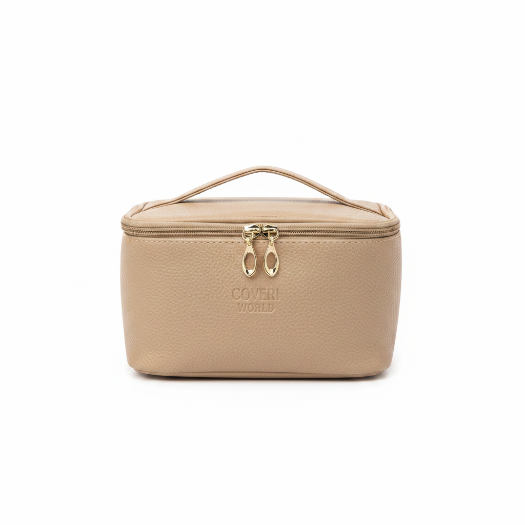 Coveri World Beauty Case Beige Champagne - vista frontale