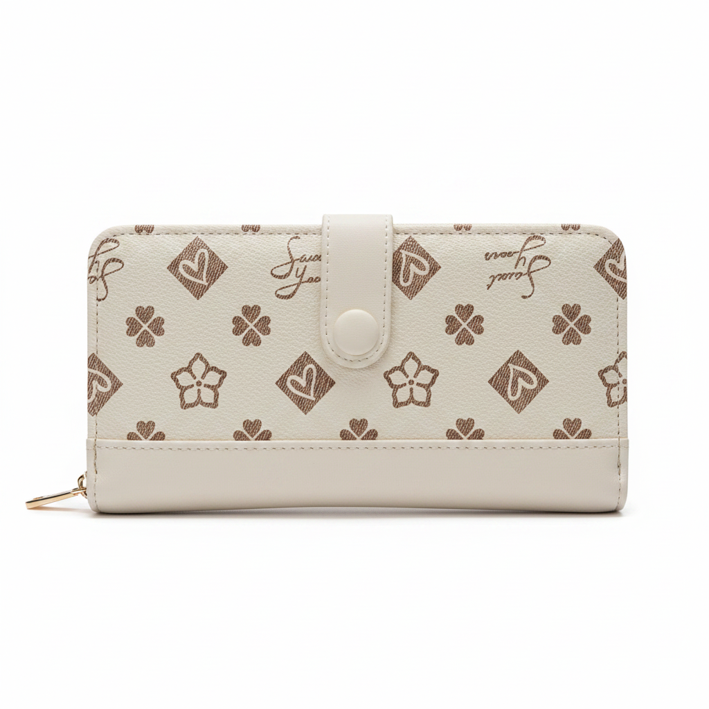 Portafoglio Donna Sweet Years fantasia monogram beige fronte
