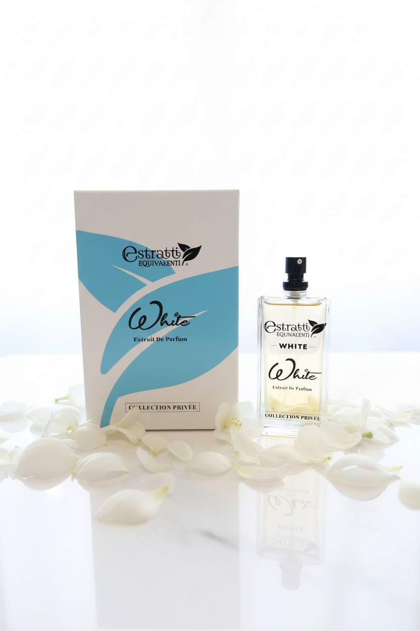 Estratti Equivalenti White mood editoriale con scritte