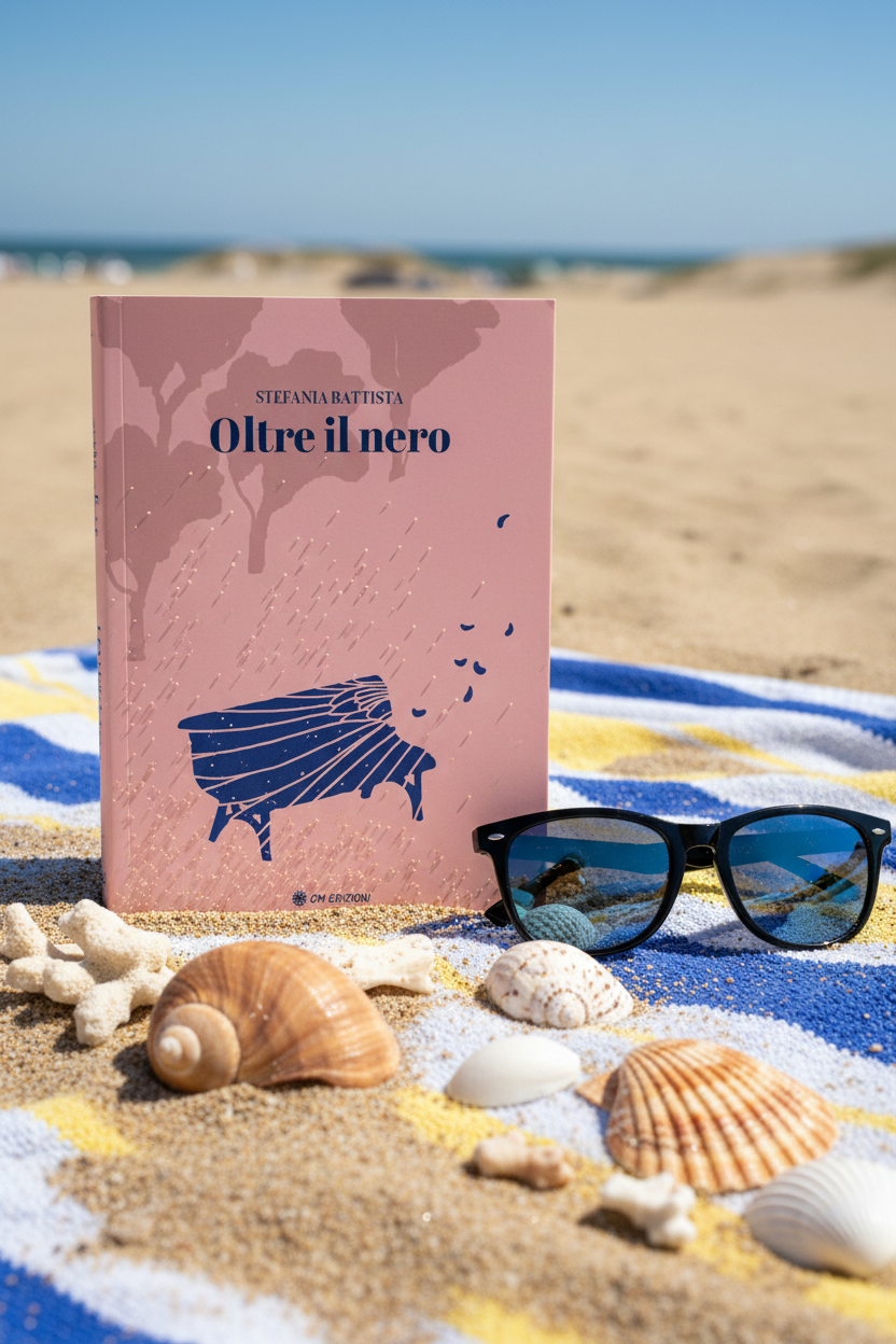 Oltre il nero - estiva con spiaggia e conchiglie