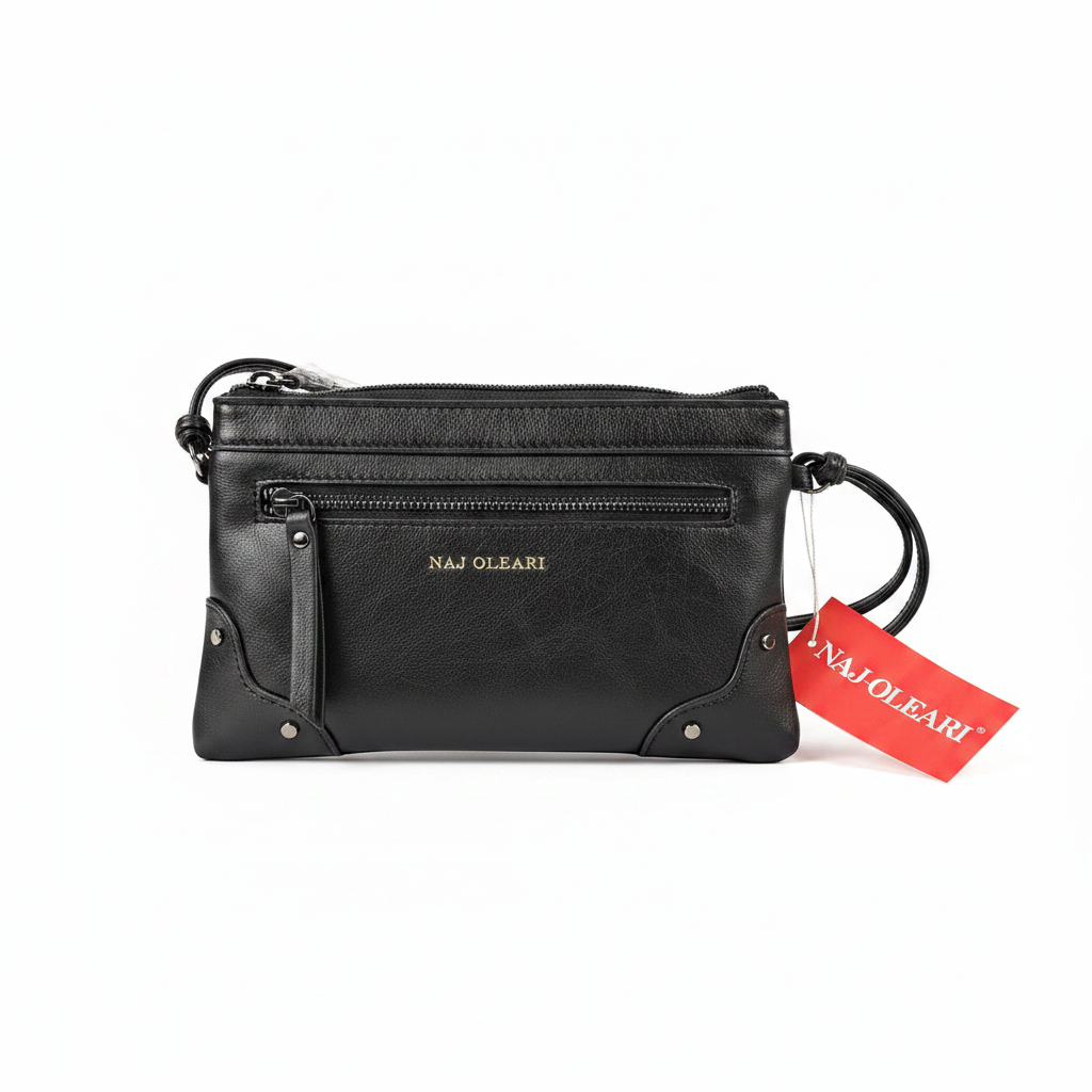 Naj-Oleari Borsa Donna Clutch Nera 62035 – sfondo bianco