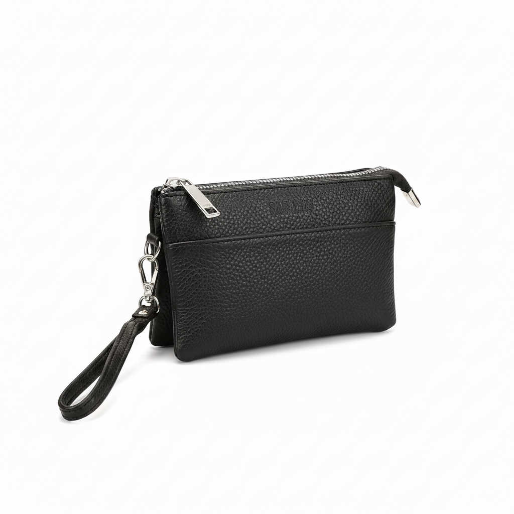 Portafoglio clutch wristlet Sweet Years 168-115 nero – vista tre quarti