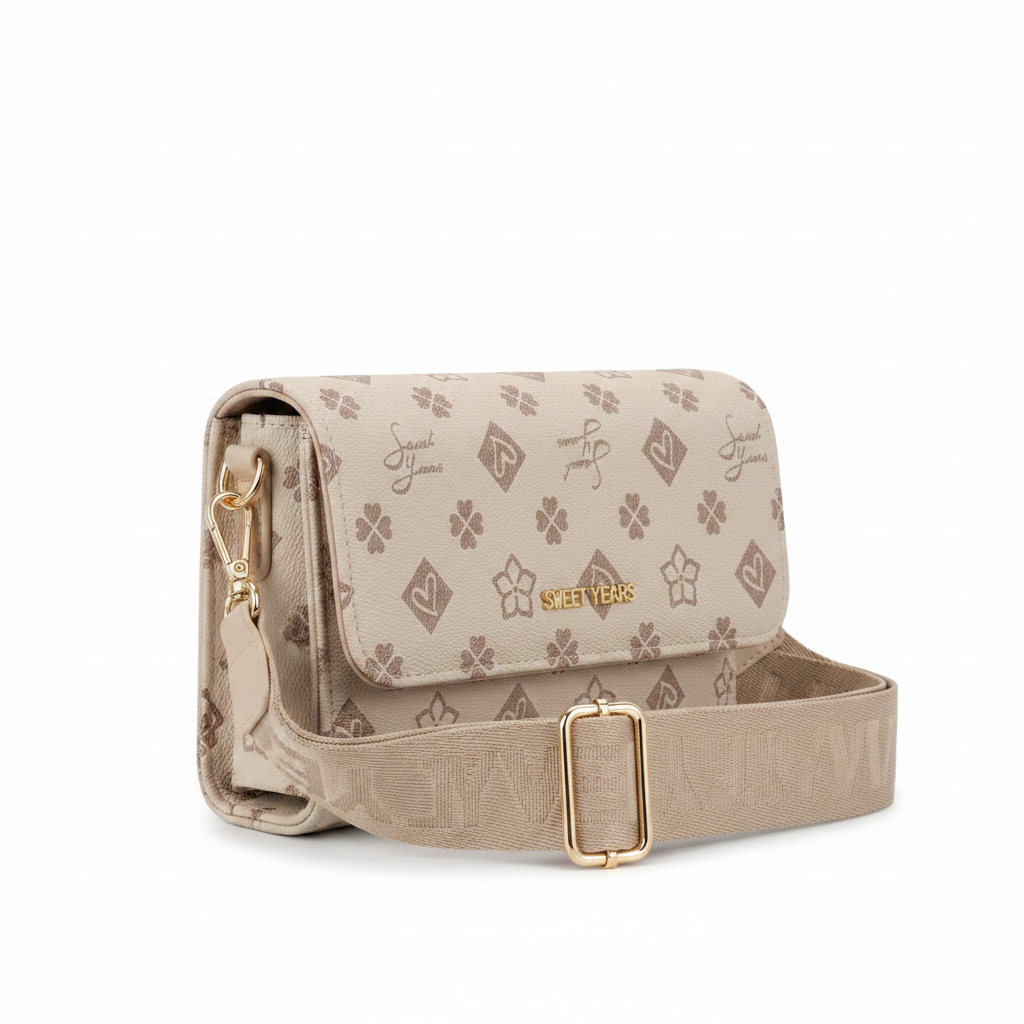 Borsa donna Sweet Years RZSY22 khaki – vista tre quarti