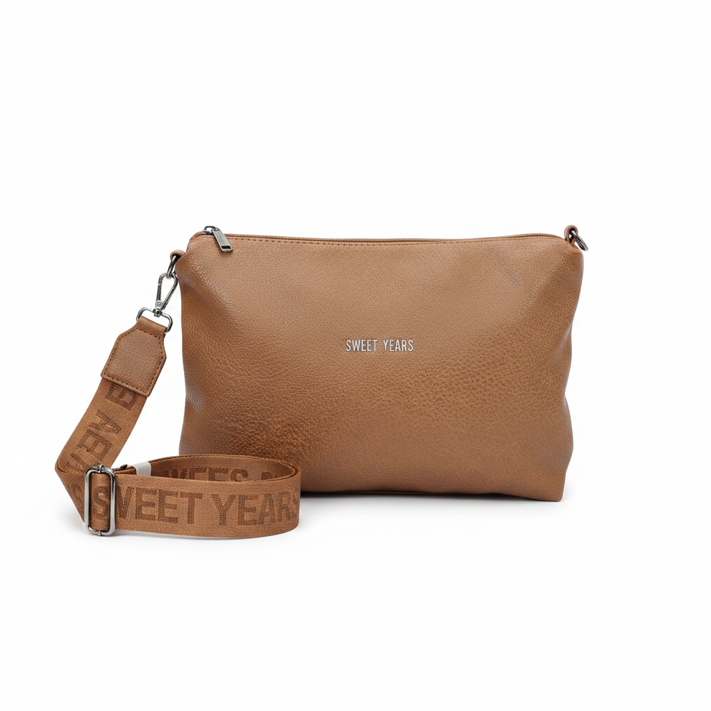 Borsa donna clutch Sweet Years WSY268-15 marrone – vista frontale