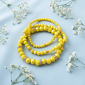 Set 3 bracciali cristallo giallo mood editoriale