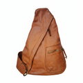 Diva's Bag Murphy Monospalla Vera Pelle Cognac - vista frontale