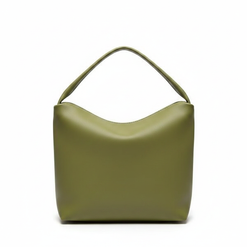 Borsa donna verde oliva fronte sfondo bianco