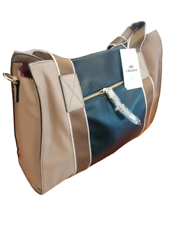Borsa Donna El Charro – Similpelle Camel e Nero