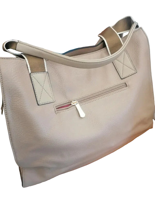 Borsa Donna El Charro – Similpelle Camel e Nero