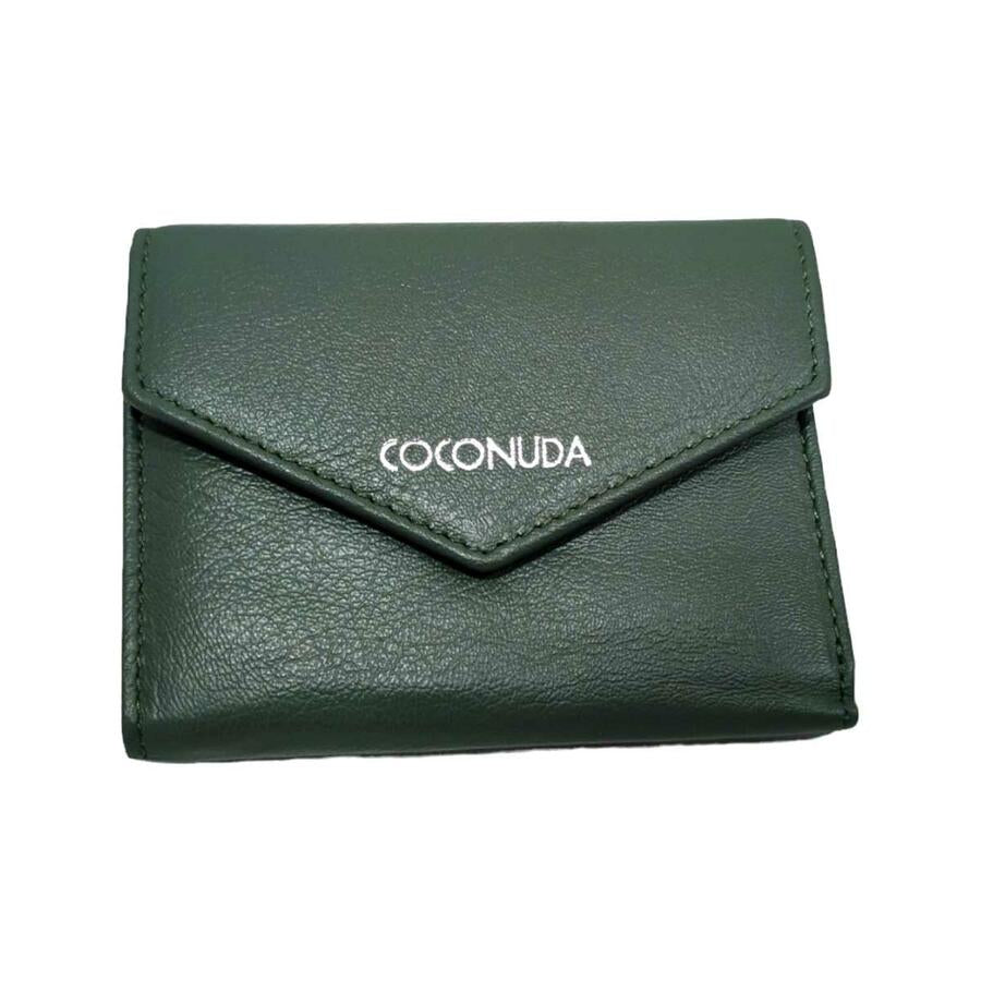 Portafoglio Donna Coconuda in Pelle Autentica Verde