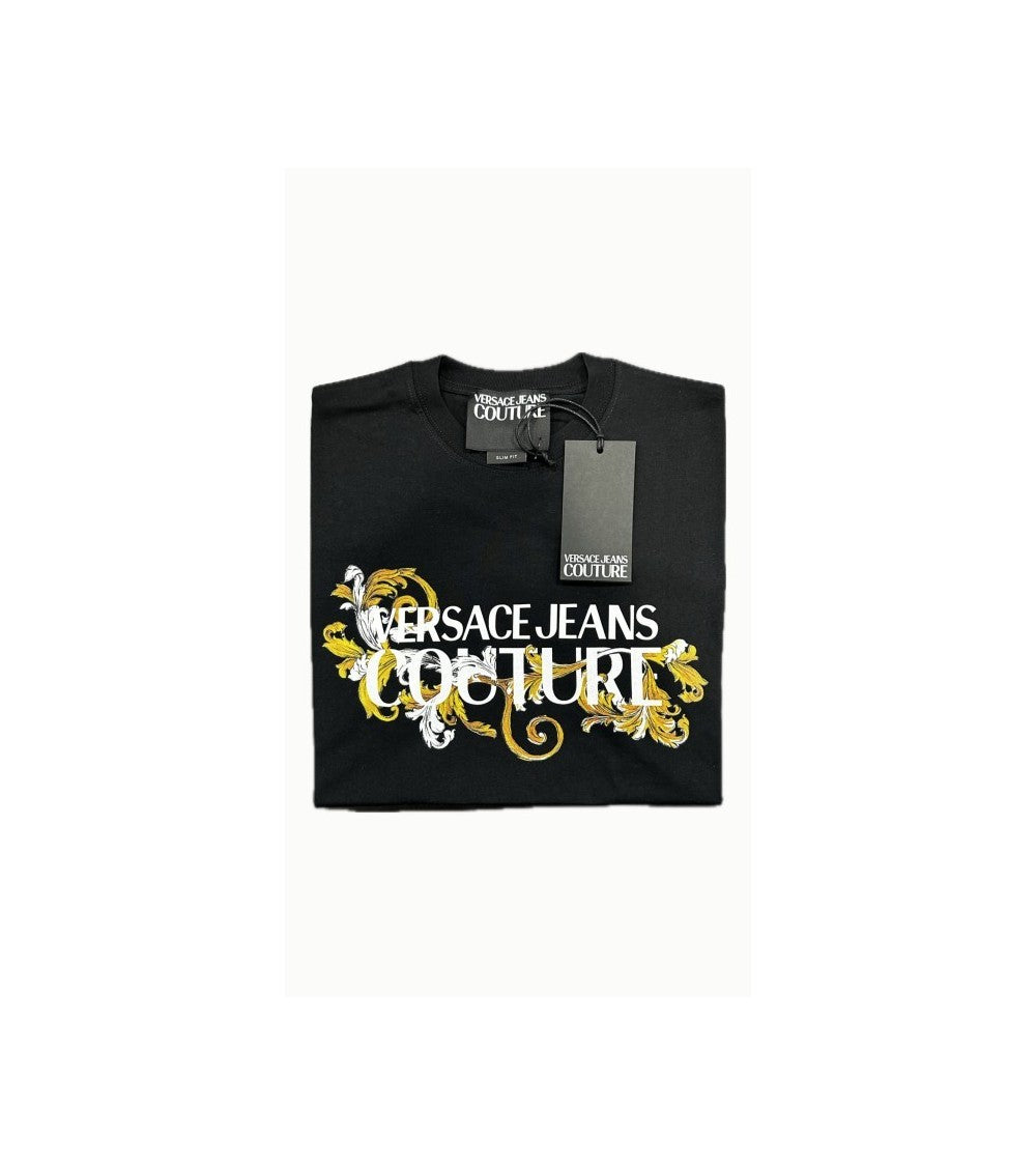 Versace Jeans T-Shirt Uomo Nera Taglia L