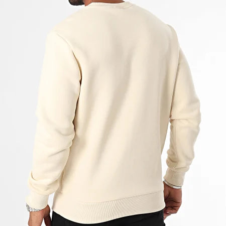 Timberland Felpa Uomo Girocollo – Colore Beige, Cotone e Poliestere, Taglia L